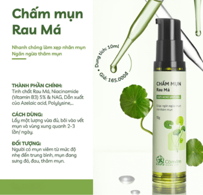 Chấm Mụn Rau Má Cỏ Mềm