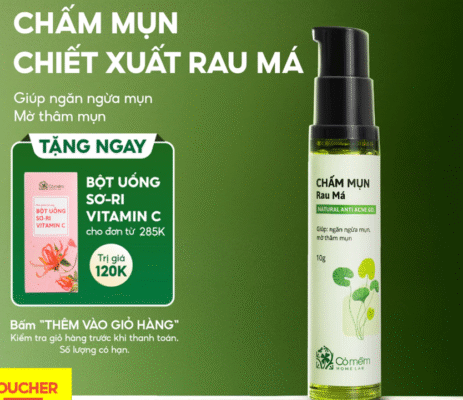 Chấm Mụn Rau Má Cỏ Mềm